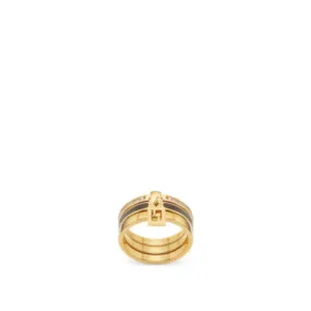 Bague Forever Fendi - Bague en métal doré et cacao | Fendi