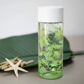 Bouteille sensorielle - tortues - L'Atelier Gigogne - apaiser les petites et grandes émotions de votre enfant vert - L'a